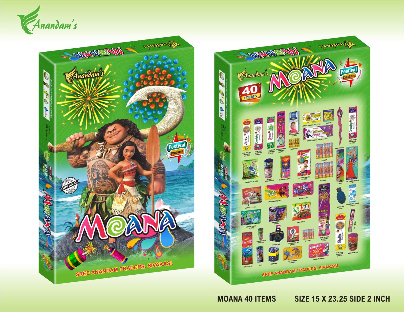 inba Crackers MONA 40 Items Gift Pack